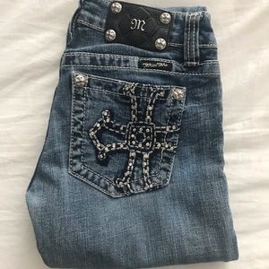 Miss Me Bootcut Embellished Pocket Jeans 27